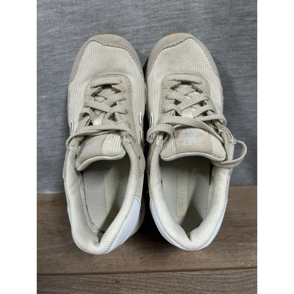 New Balance Kids Size 1 Model 515 Casual Shoes Cream/ Gray With Blue